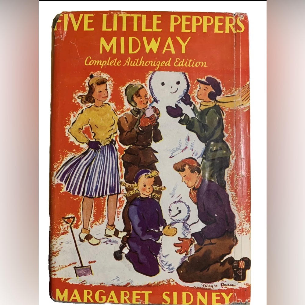 FIVE LITTLE PEPPERS MIDWAY by MARGARET SIDNEY Grosset Dunlap 1918 Reprint HC